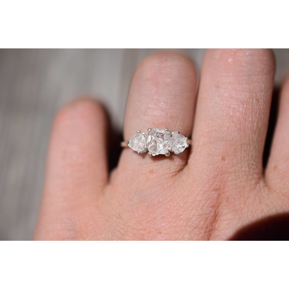 Raw Crystal Ring, Raw Stone Ring, Rings for Women, Stacking Ring, Raw Ge…